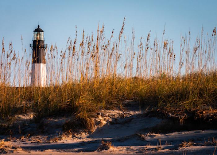 A lighthouse on Tybee Island