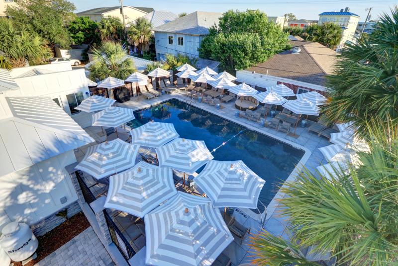 Aerial view of private pool