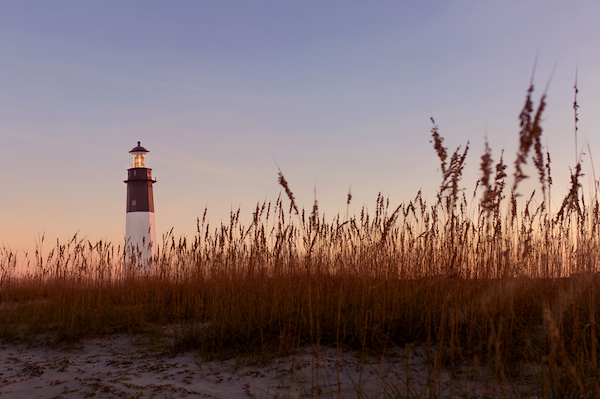  A lighthouse on Tybee Island