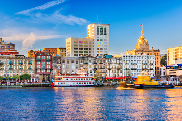 View of the Savannah skyline