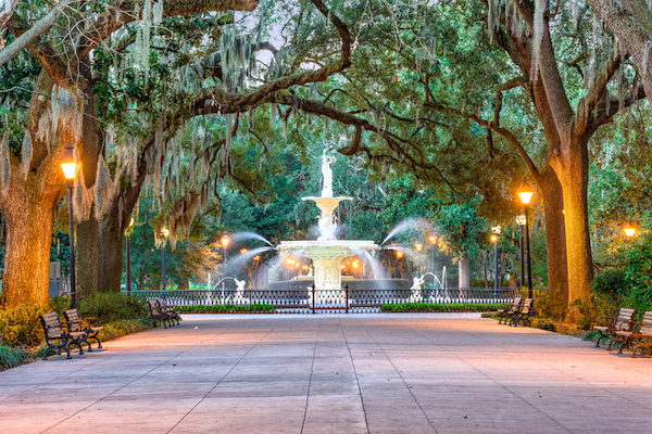 Forsyth Park in Savannah, GA